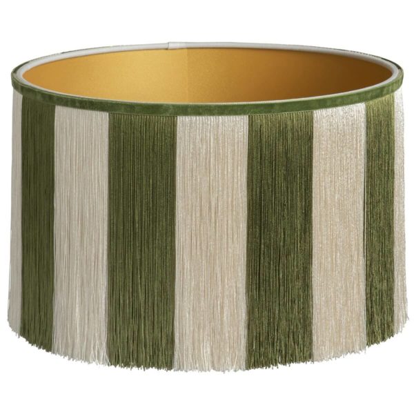 Ava Green striped Lampshade