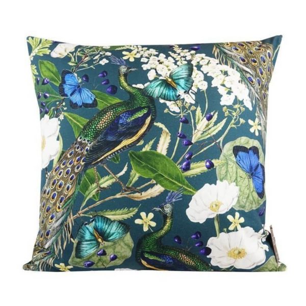 Peacock Butterfly Chic Cushion 60 x 60cm
