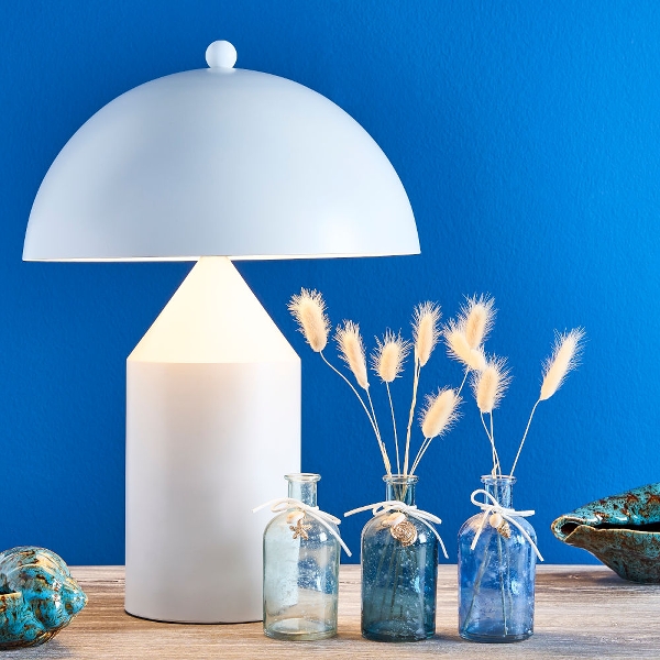 White Mushroom Table Lamp – Juxtapose Decor