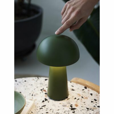LED Mushroom Lamp Olive