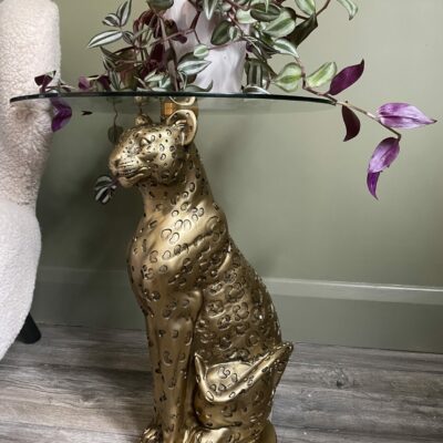 Gold Leopard Table