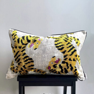 Tiger Velvet Cushion Cover